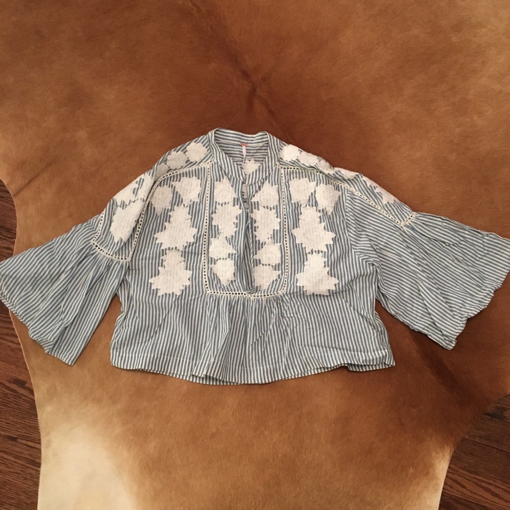 Free People Crop blouse